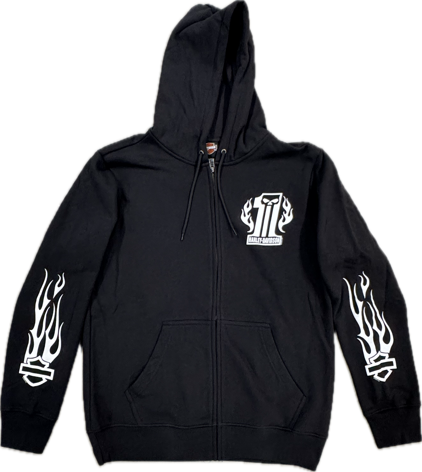 H-D DARK FLAME ZIP HOODIE