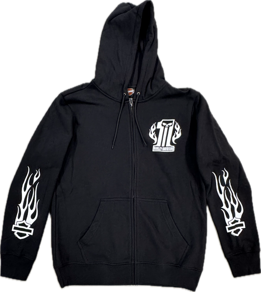 H-D DARK FLAME ZIP HOODIE